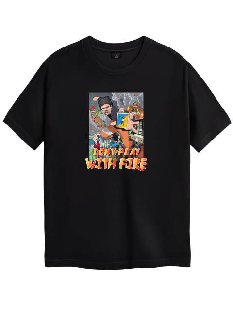 Футболка "Don't Play With Fire" Чорна 